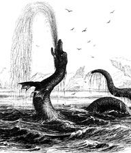 Serpente marino avvistato da Hans Egede nel 1734 in Groenlandia