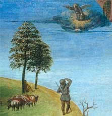 Particolare della Natività di Vincenzo Foppa conservata al Detroit Institute of Arts