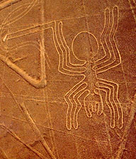 Il Ragno, uno dei geroglifici di Nazca, è lungo più di 45 metri
